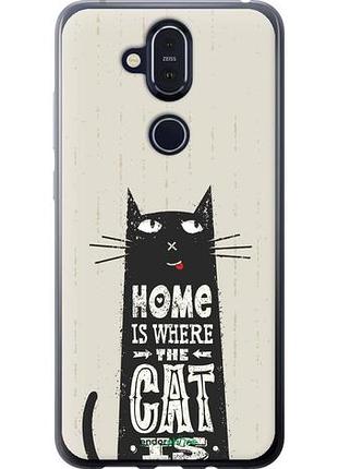 Чехол на nokia 8.1 кот "4671u-1620-10746"