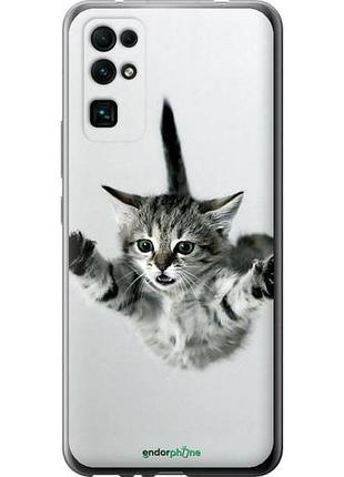 Чехол на huawei honor 30 летящий котёнок "2322u-1921-10746"