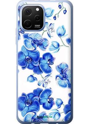 Чехол на huawei nova y61 голубые орхидеи "4406u-2983-10746"