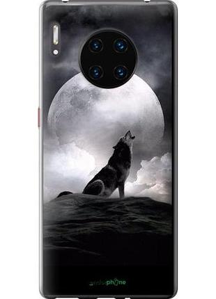 Чехол на huawei mate 30 pro воющий волк "934u-1796-10746"