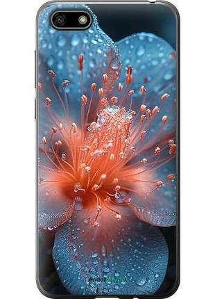 Чехол на huawei y5 2018 роса на цветке "6039u-1500-10746"