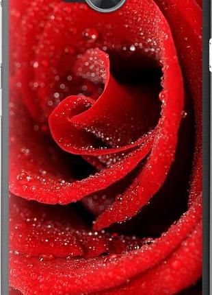 Чехол на huawei y3ii / y3 2 красная роза "529u-495-10746"