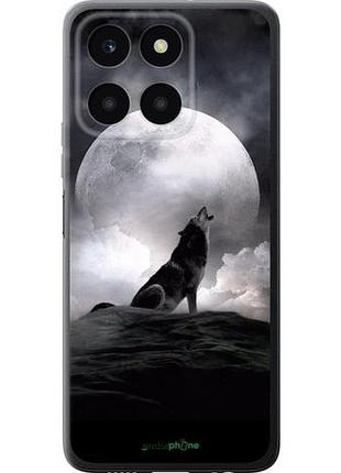 Чехол на huawei honor x6a воющий волк "934u-3340-10746"
