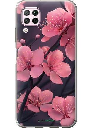 Чехол на huawei nova 6se пурпурная сакура "6075u-1823-10746"