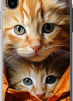 Чехол на iphone x котики 2 "5664u-1050-10746"