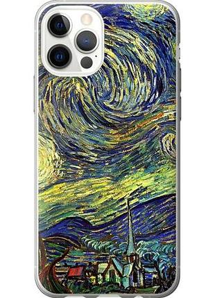 Чехол на iphone 12 pro винсент ван гог. звёздная ночь "163u-2052-10746"