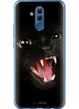 Чехол на huawei mate 20 lite чёрная кошка "932u-1575-10746"