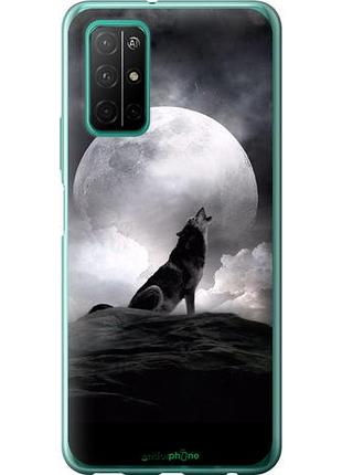 Чехол на huawei honor 30s воющий волк "934u-1897-10746"