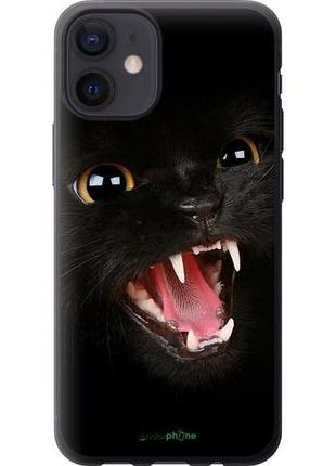 Чохол на iphone 12 mini чорна кішка "932u-2071-10746"