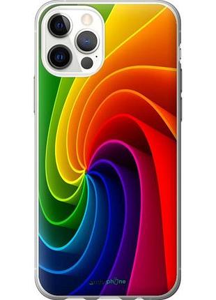 Чохол на iphone 12 pro райдужний вихор "747u-2052-10746"