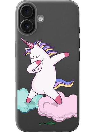 Чехол на iphone 16 plus единорог "4702u-3714-10746"