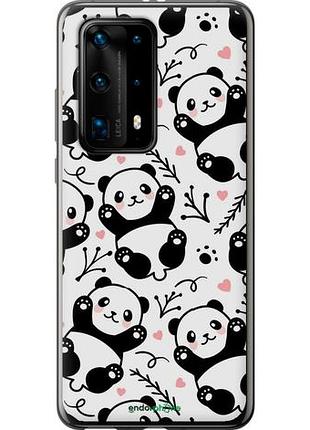 Чехол на huawei p40 pro plus панды "4318u-1917-10746"