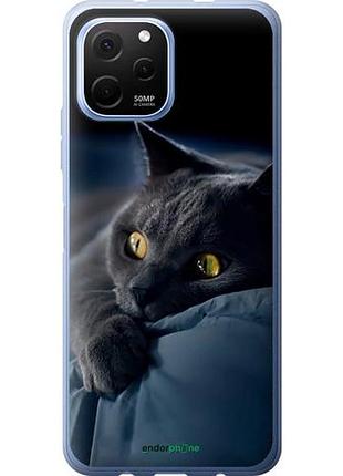 Чохол на huawei nova y61 димчастий кіт "825u-2983-10746"