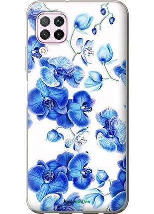 Чехол на huawei nova 6se голубые орхидеи "4406u-1823-10746"