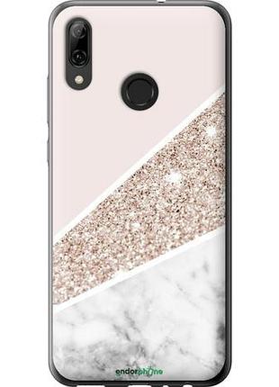 Чехол на huawei p smart 2019 пастельный мрамор "4342u-1634-10746"