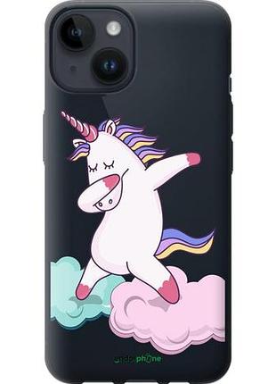 Чехол на iphone 14 единорог "4702u-2648-10746"