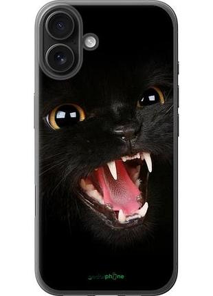 Чехол на iphone 16 plus чёрная кошка "932u-3714-10746"