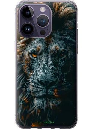 Чехол на iphone 14 pro max лев в сумерках "6154u-2667-10746"