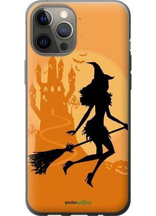 Чохол на iphone 12 pro max відьма на мітлі "1184u-2054-10746"
