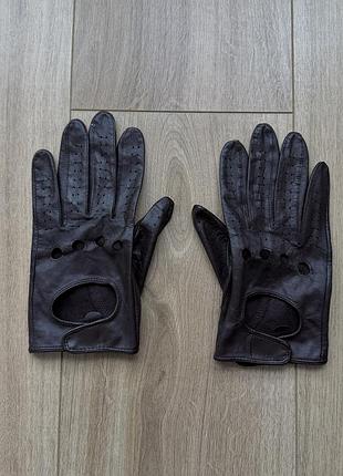 Шкіряні перчатки для водіння leather driving gloves 2