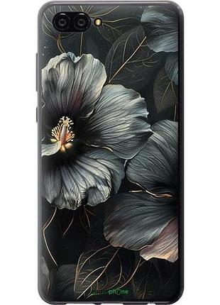 Чохол на huawei nova 2s чорні квіти "6031u-1388-10746"