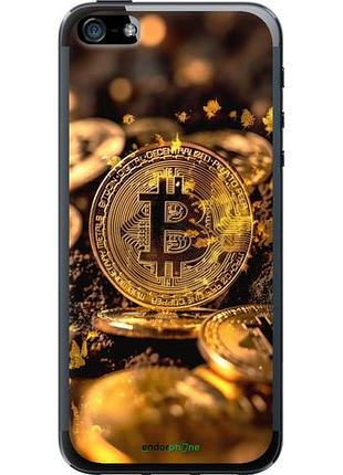 Чехол на iphone se золотая лихорадка биткойна "6089u-214-10746"
