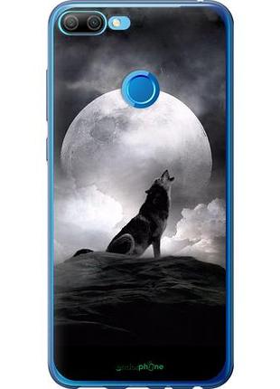 Чехол на huawei honor 9i воющий волк "934u-1853-10746"