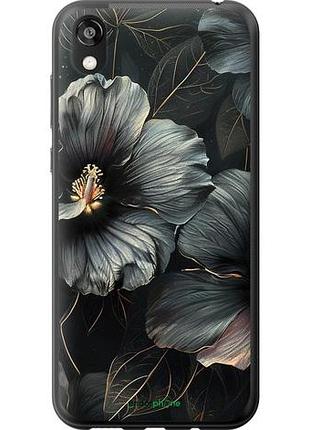 Чохол на huawei honor 8s чорні квіти "6031u-1679-10746"