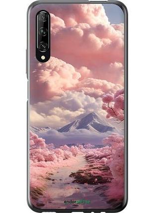 Чохол на huawei p smart pro рожеві хмари "5660u-1906-10746"