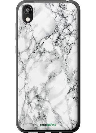 Чехол на huawei honor 8s мрамор белый "4480u-1679-10746"