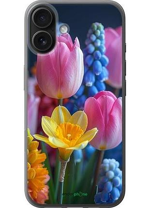 Чохол на iphone 16 plus весняні квіти "6058u-3714-10746"