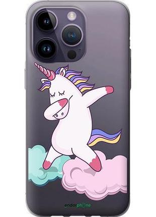 Чехол на iphone 14 pro max единорог "4702u-2667-10746"