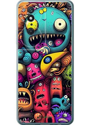 Чехол на huawei honor play 50 plus cмешные монстры "5549u-3399-10746"