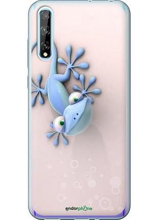 Чехол на huawei p smart s геккончик "1094u-1813-10746"