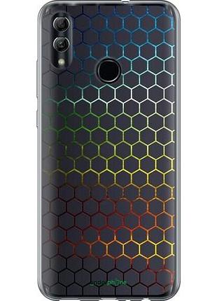Чехол на huawei honor 10 lite переливающиеся соты "498u-1618-10746"