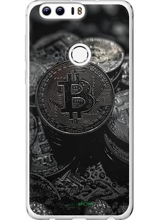 Чехол на huawei honor 8 black bitcoin "6090u-351-10746"