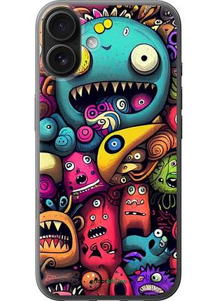 Чехол на iphone 16 plus cмешные монстры "5549u-3714-10746"
