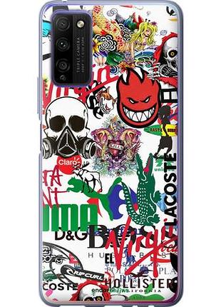 Чехол на huawei honor 30 lite many different logos "4022u-2074-10746"