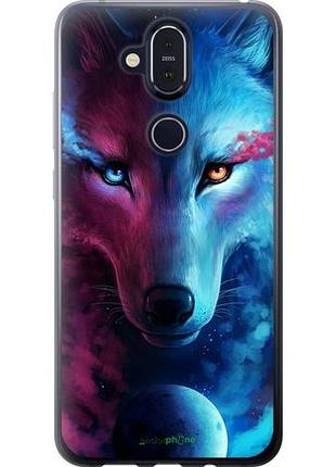 Чехол на nokia 8.1 арт-волк "3999u-1620-10746"
