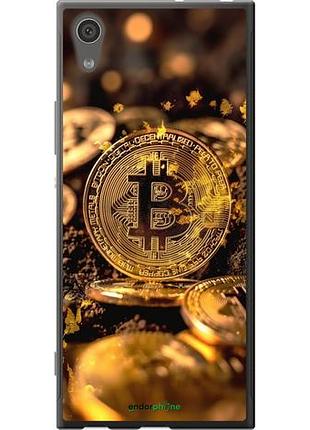Чехол на sony xperia xa1 g3112 золотая лихорадка биткойна "6089u-964-10746"