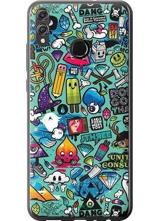 Чехол на huawei honor 8x стикер бомбинг 1 "693u-1596-10746"