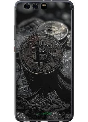 Чехол на huawei p10 plus black bitcoin "6090u-963-10746"