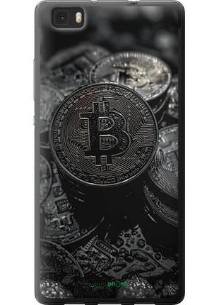 Чехол на huawei ascend p8 lite black bitcoin "6090u-126-10746"