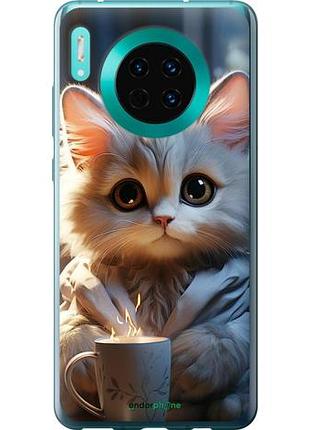 Чехол на huawei mate 30 white cat "5646u-1773-10746"
