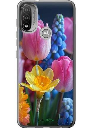 Чохол на motorola e20 весняні квіти "6058u-2509-10746"