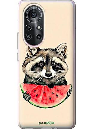 Чехол на huawei nova 8 pro енотик с арбузом "4605u-2246-10746"