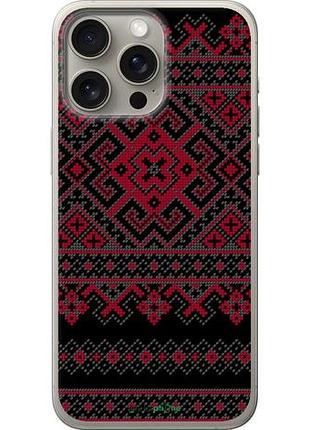 Чохол на iphone 15 pro max вишиванка 52 "1763u-3098-10746"