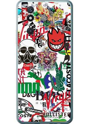 Чехол на huawei honor play 50 plus many different logos "4022u-3399-10746"