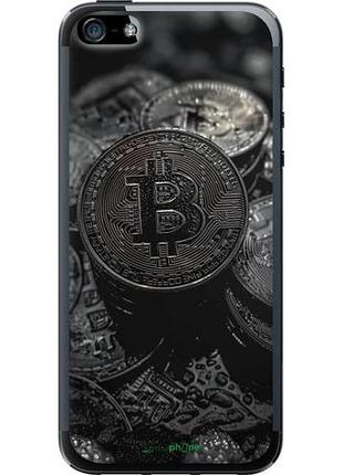 Чехол на iphone se black bitcoin "6090u-214-10746"