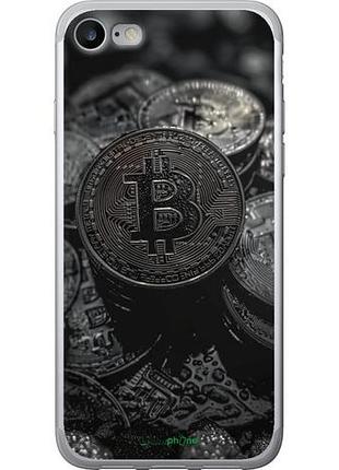 Чехол на iphone se 2022 black bitcoin "6090u-3737-10746"